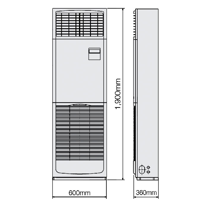 Mitsubishi Electric AC Floor Standing Inverter PSY-SP Series 5 PK ( 3 Phase ) - PSY SP42KA